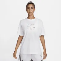 Nike Dri-FIT Swoosh Fly женская футболка цвет белый