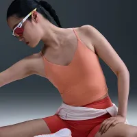 Nike Indy жіноча Light-Support Padded Sports Bra Tank Orange