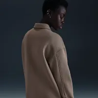 Nike Sportswear Phoenix Fleece женская оверсайз Shirt Куртка цвет коричневый