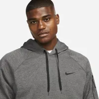 Nike Therma чоловічі Therma-FIT Hooded Fitness Pullover колір сірий