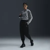 Nike женская Dri-FIT Long-Sleeve Softball Толстовка с капюшоном цвет серый