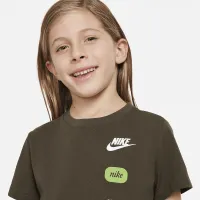 Nike Little детские Graphic футболка цвет зеленый