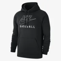 Nike Swoosh Club Fleece мужские Baseball Pullover Толстовка с капюшоном цвет черный