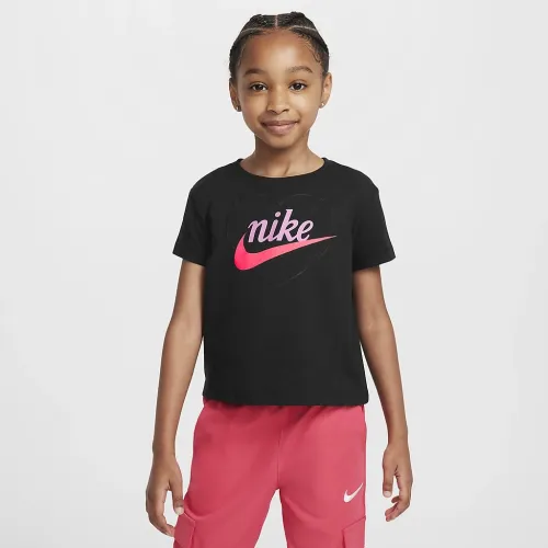 Nike New Impressions Little дитячі Heart Graphic футболка колір чорний