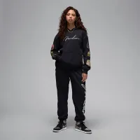 Nike Jordan Brooklyn Fleece жіноча Pullover Толстовка з капюшоном колір чорний