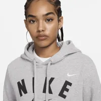 Nike женская Weightlifting Pullover Толстовка с капюшоном цвет серый