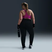 Nike Swoosh Medium Support женская Padded Sports Bra (большие размеры) цвет фиолетовый