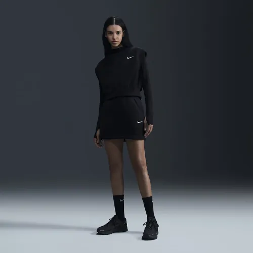Nike Sportswear Phoenix Fleece женская Slim Mini юбка цвет черный