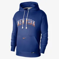 New York Knicks Standard Issue City Edition чоловічі Nike Dri-FIT NBA Courtside Толстовка з капюшоном блакитний