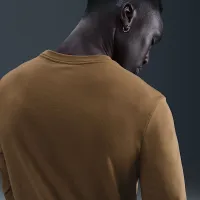 Nike Sportswear Club чоловічі Long-Sleeve футболка колір коричневий