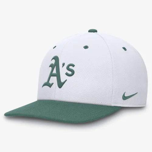 Oakland Athletics Bicoastal 2-Tone Pro мужские Nike Dri-FIT MLB Adjustable Hat цвет белый