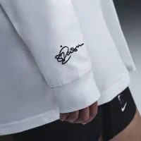 Nike Sabrina жіноча Long-Sleeve баскетбольні футболка (великі розміри) колір білий