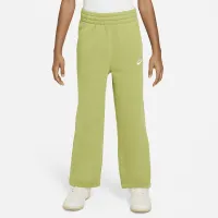 Nike Sportswear Club Fleece Big детские (Girls') Wide-Leg Pants цвет зеленый