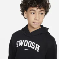 Nike Sportswear Club Fleece Big дитячі Толстовка з капюшоном колір чорний