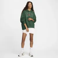 Nike Sportswear Phoenix Fleece женская Over-оверсайз Толстовка с капюшоном цвет зеленый