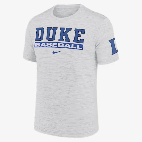 Duke блакитний Devils Velocity Baseball Wordmark Stack чоловічі Nike Dri-FIT College футболка колір білий
