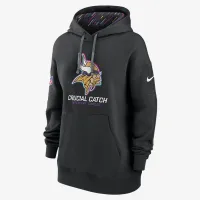Minnesota Vikings Crucial Catch Club женская Nike NFL Pullover Толстовка с капюшоном цвет черный