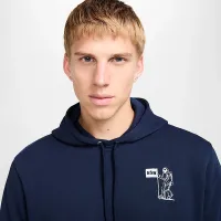 Nike Club чоловічі French Terry Толстовка з капюшоном блакитний