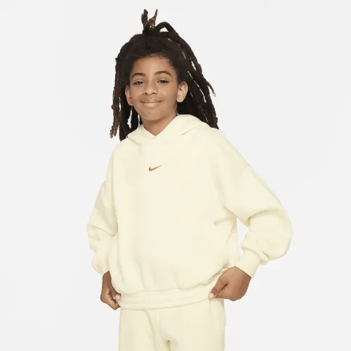 Nike Culture of баскетбольні Big дитячі оверсайз Pullover баскетбольні Толстовка з капюшоном колір білий