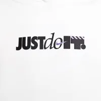 Nike Sportswear Club Fleece Big детские Толстовка с капюшоном цвет белый