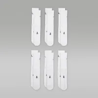 Nike Jordan Everyday Cushioned Crew шкарпетки (6 пар) колір білий