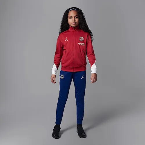 Nike Paris Saint-Germain Strike Fourth Big дитячі Jordan Dri-FIT Soccer Knit Tracksuit колір червоний