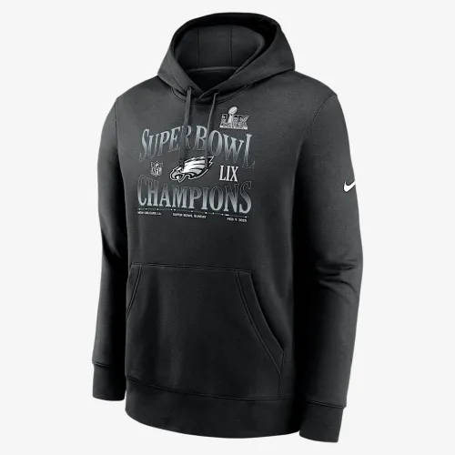Philadelphia Eagles Super Bowl LIX Champions '90s Inspiколір червоний чоловічі Nike NFL Pullover Толстовка з капюшоном колір чорний