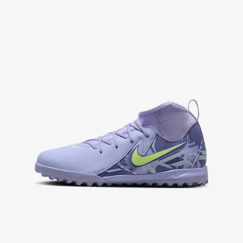 Nike United Jr. Phantom Luna 2 Academy Big дитячі TF High-Top Soccer Кросівки колір фіолетовий