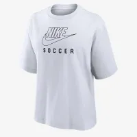 Nike Swoosh женская Soccer Boxy футболка цвет белый