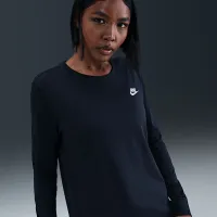 Nike Sportswear Club жіноча Long-Sleeve футболка блакитний
