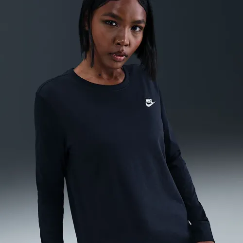 Nike Sportswear Club жіноча Long-Sleeve футболка блакитний