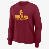 USC Trojans Primetime University Boxy жіноча Nike College Long-Sleeve футболка колір червоний