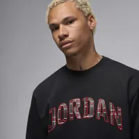 Nike Jordan Essentials мужские Fleece Crew-Neck свитшот цвет черный