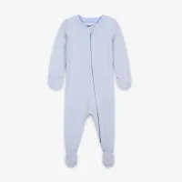 Nike Baby Essentials Baby (0-9M) Striped Footed Coverall блакитний