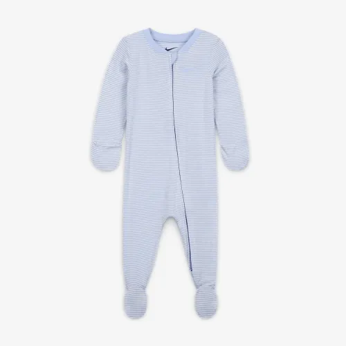 Nike Baby Essentials Baby (0-9M) Striped Footed Coverall блакитний
