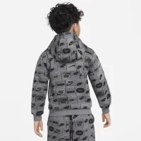Nike Sportswear Club Little детские Толстовка с капюшоном цвет серый