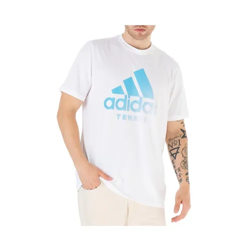 Футболка adidas Tennis Aeroready Graphic Tee HA0969 - Белая