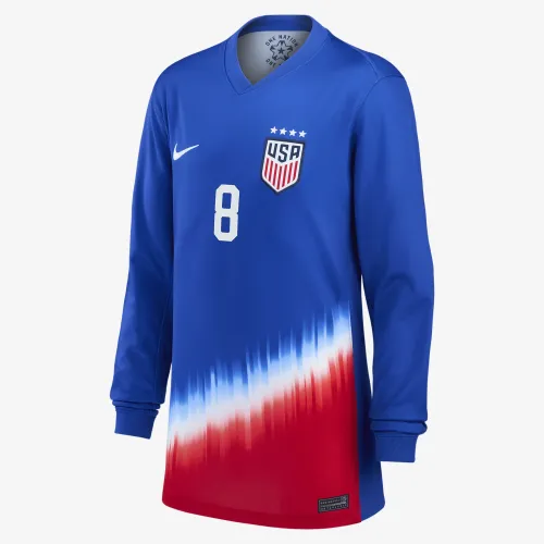 Jaedyn Shaw USWNT 2024 Stadium Away Bid детские Nike Dri-FIT Soccer Jersey синий