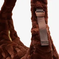 Nike Sportswear Faux Fur Slouchy сумка (19L) колір коричневий