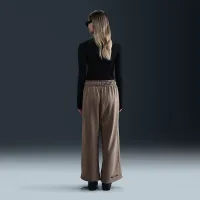 Nike Sportswear жіноча Mid-Rise оверсайз Open-Hem French Terry Pants колір коричневий