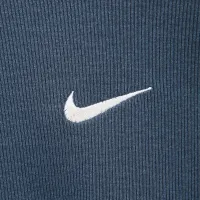 Nike Sportswear Chill Knit женская Tight Cropped Mini-Rib Tank Top синий