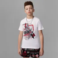 Nike Jordan Big детские 3Peat футболка цвет белый