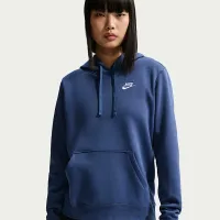 Nike Sportswear Club Fleece женская Pullover Толстовка с капюшоном синий