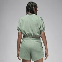 Nike Jordan жіноча Knit Cropped Top колір зелений