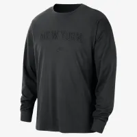 New York Knicks Courtside Premium Essential чоловічі Nike NBA Long-Sleeve футболка колір чорний