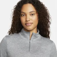 Nike Swift Element жіноча UV Protection 1/4-Zip Running Top колір сірий