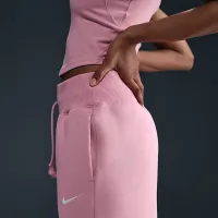 Nike Sportswear Phoenix Fleece жіноча З високою талією Wide-Leg Sweatpants Pink