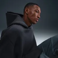 Nike Tech чоловічі Fleece оверсайз Толстовка з капюшоном колір сірий
