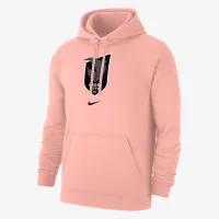 Angel City FC Club Fleece мужские Nike NWSL Pullover Толстовка с капюшоном Pink
