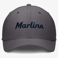 Miami Marlins Swoosh чоловічі Nike Dri-FIT MLB Hat колір сірий